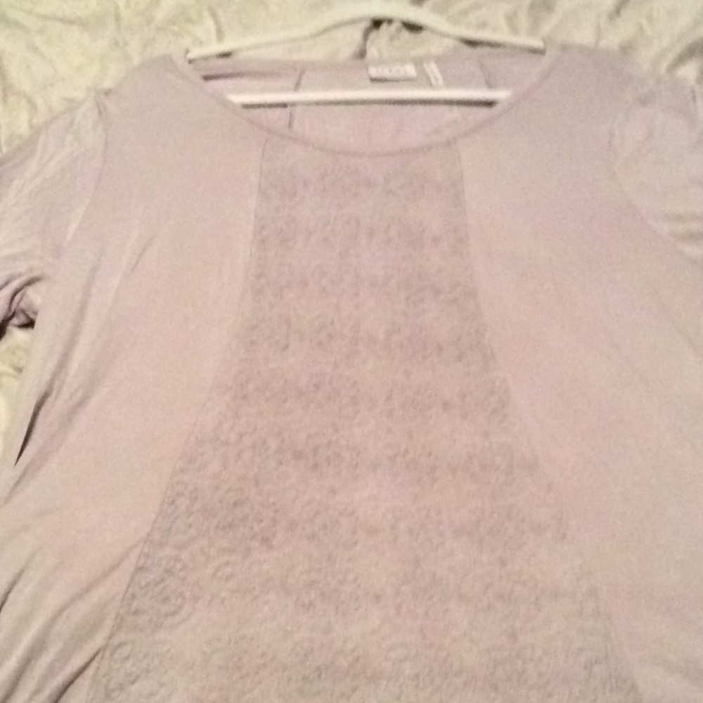 Logo tunic with lace and pockets top xl